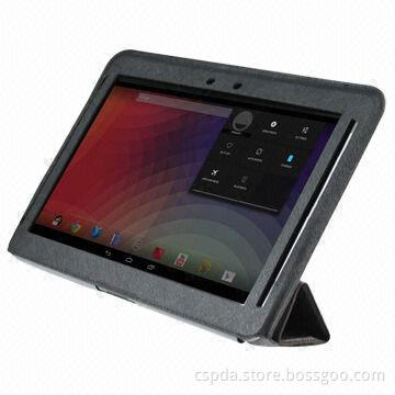 4-folded PU Back Standing Case for Google Nexus 10